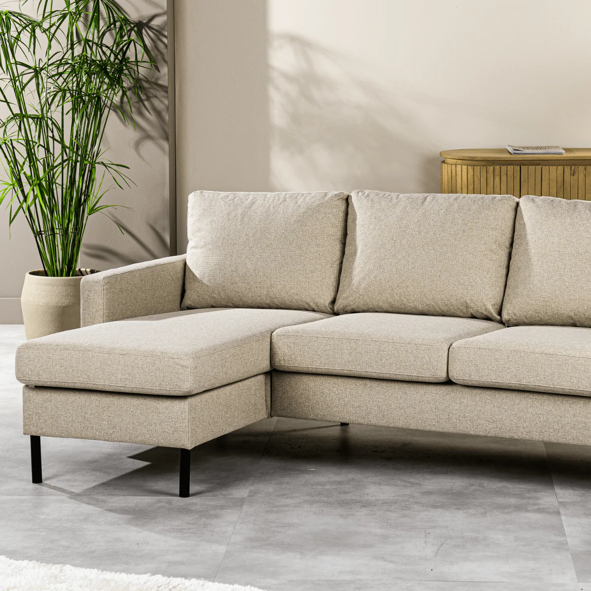 Vurna - Vurna Sandra 3-zitsbank stof links|rechts beige - Image 4