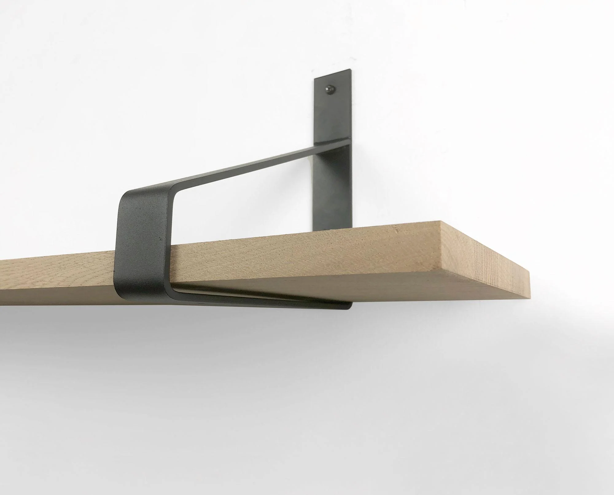 Woodbrothers Eiken 18mm wandplank recht 110x30cm + dragers - Image 4