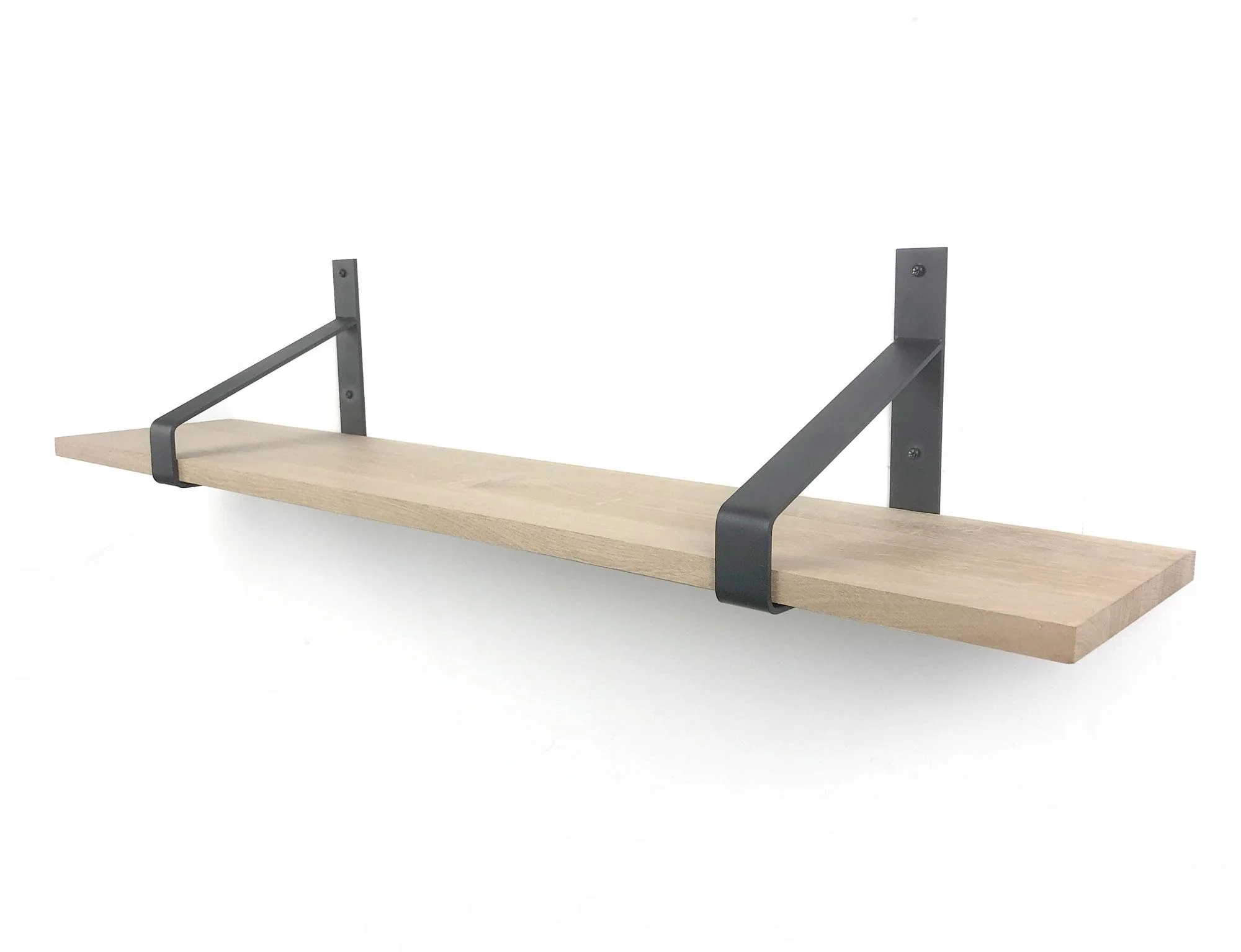 Woodbrothers Eiken 18mm wandplank recht 150x30cm + dragers
