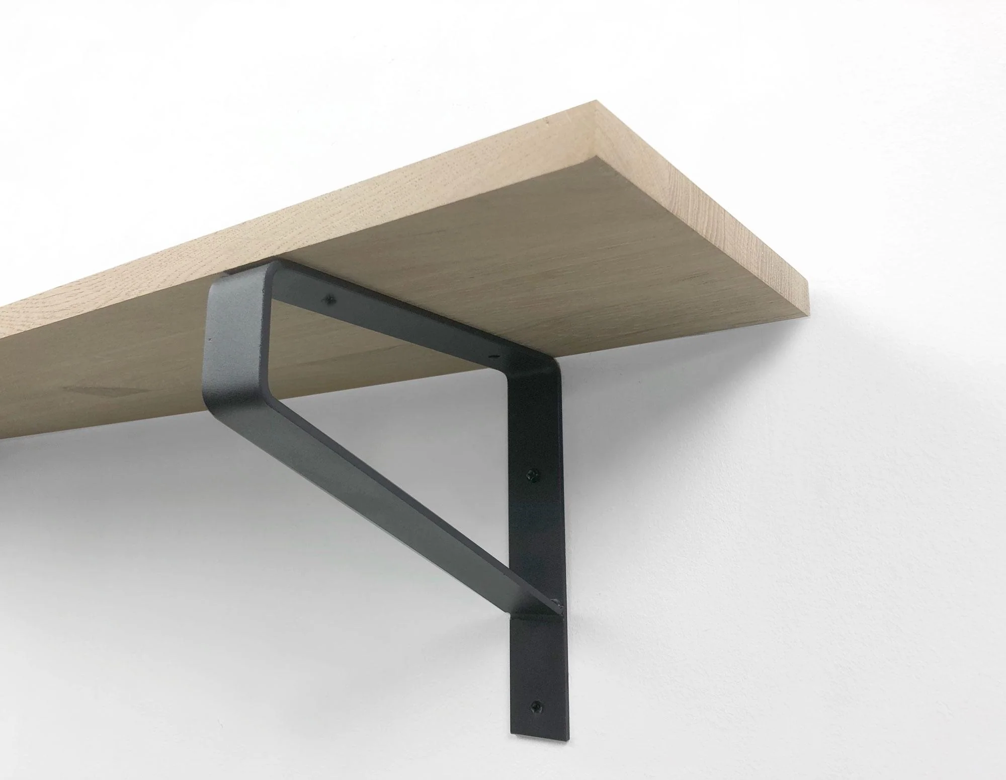 Woodbrothers Eiken 18mm wandplank recht 60cm op 20cm diepe dragers - Image 2