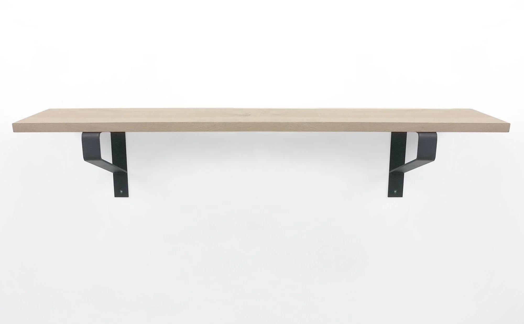 Woodbrothers Eiken 18mm wandplank recht 75cm op 30cm diepe dragers - Image 5