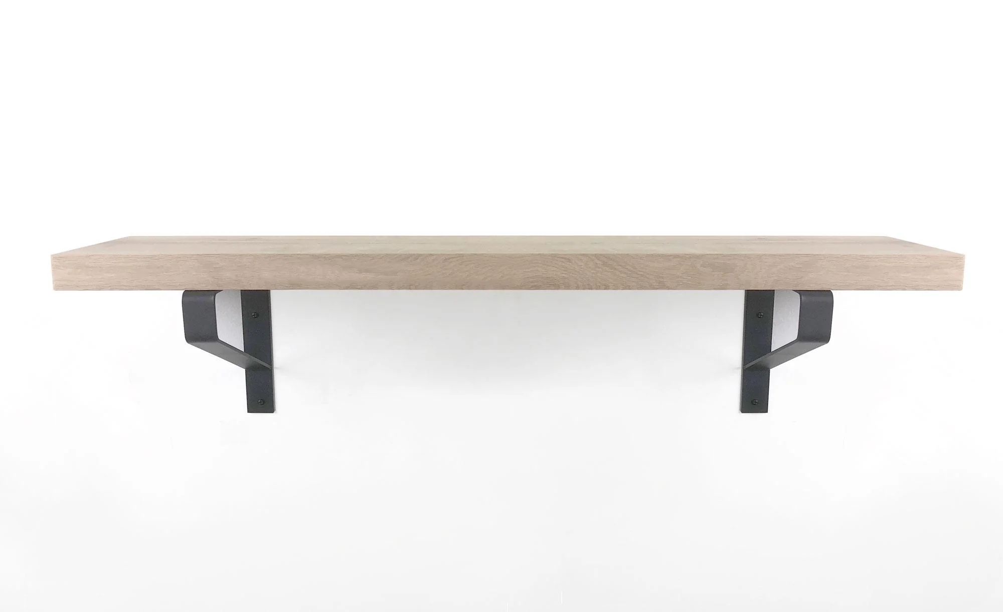 Woodbrothers Eiken wandplank massief recht 50cm op 25cm diepe dragers - Image 5