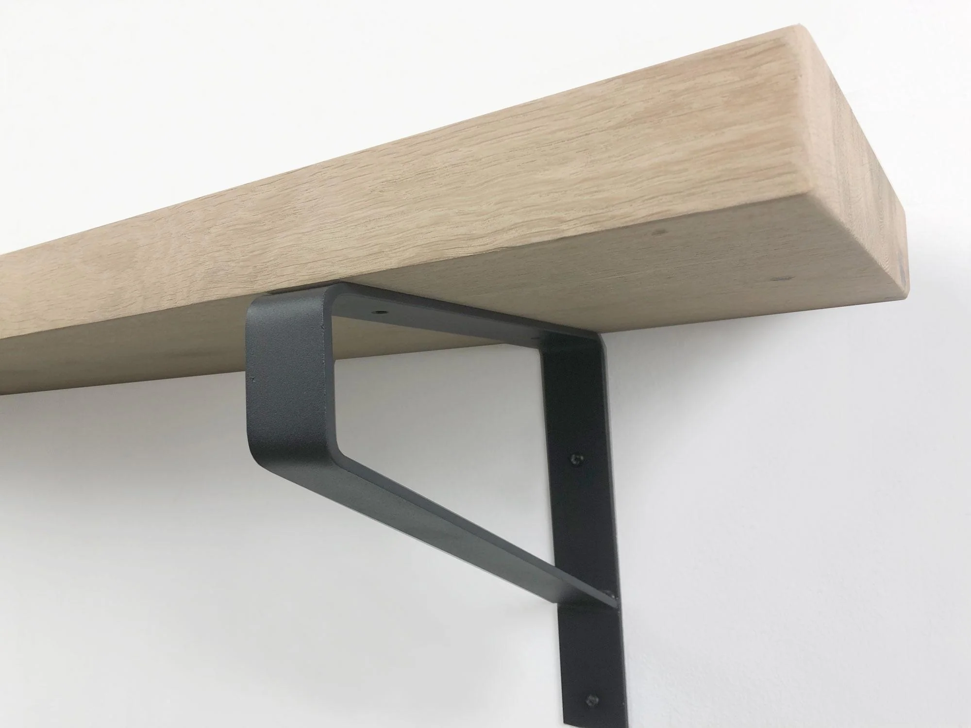 Woodbrothers Eiken wandplank massief recht 60cm op 25cm diepe dragers - Image 3