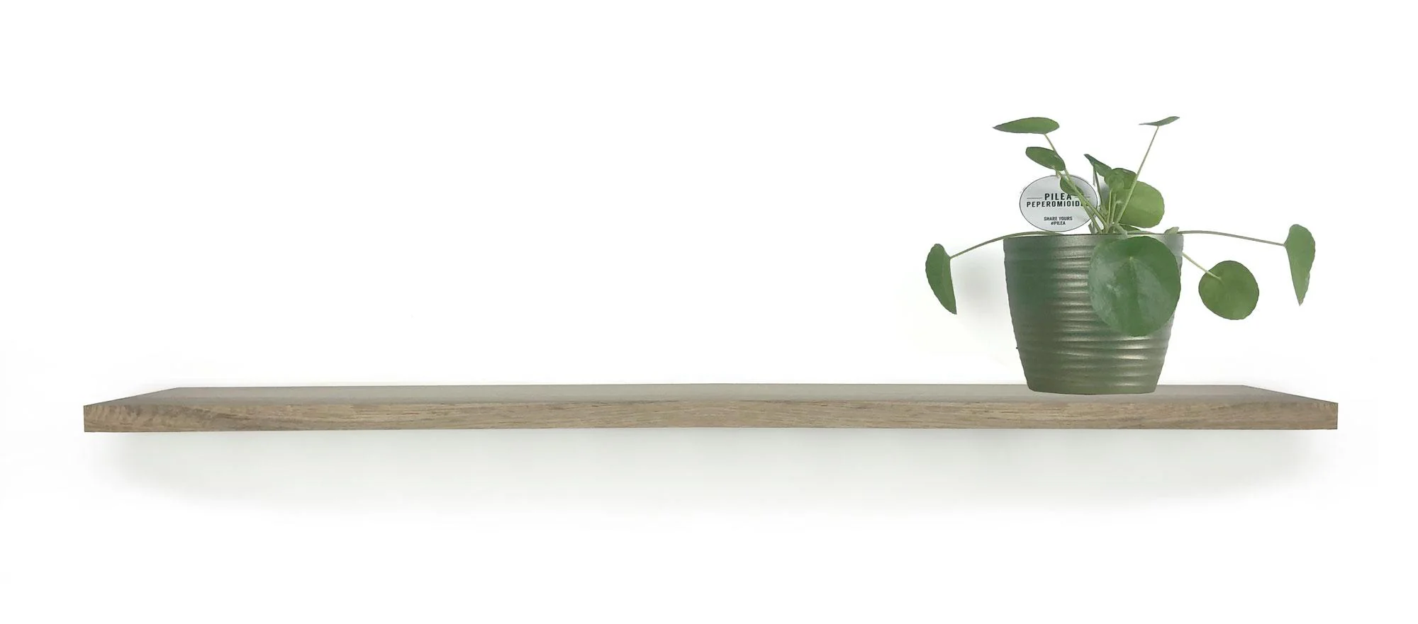WoodBrothers Eikenhouten zwevende wandplank recht 100x30x2,5cm - Image 3
