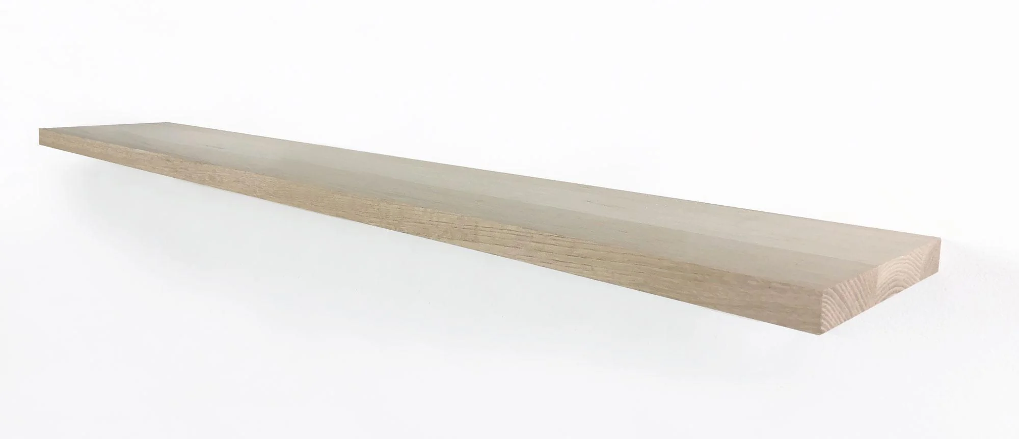 WoodBrothers Eikenhouten zwevende wandplank recht 120x20x2,5cm