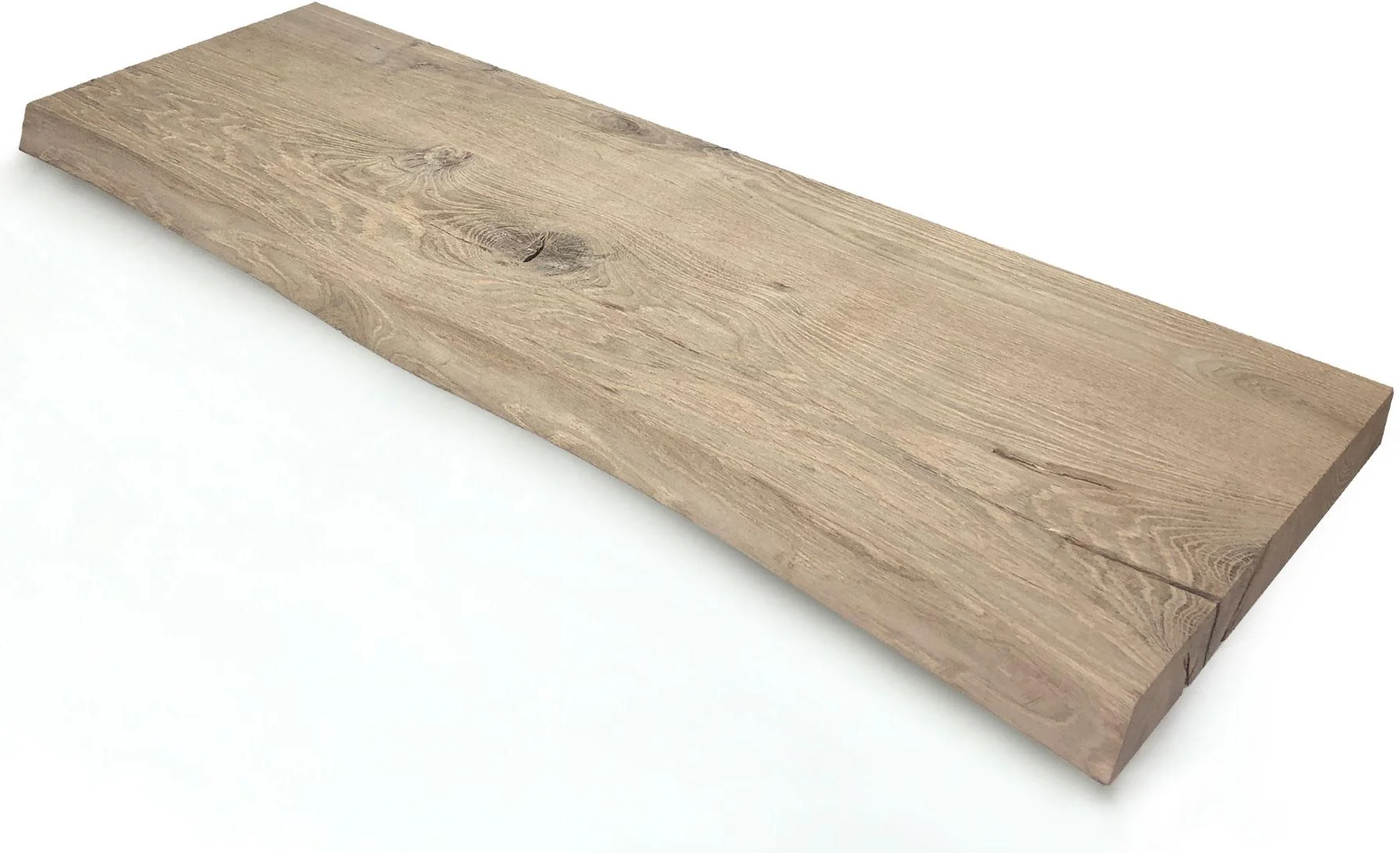 Woodbrothers Oud eiken plank massief boomstam 100x30cm