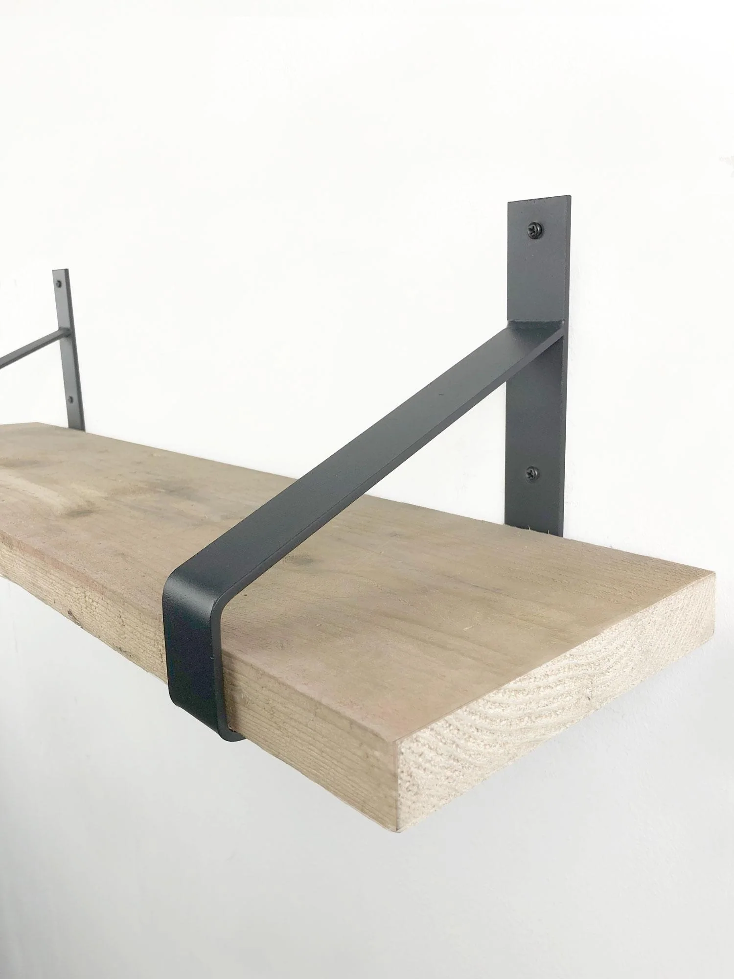 Woodbrothers Steigerhout wandplank 60x20cm + dragers - Image 2