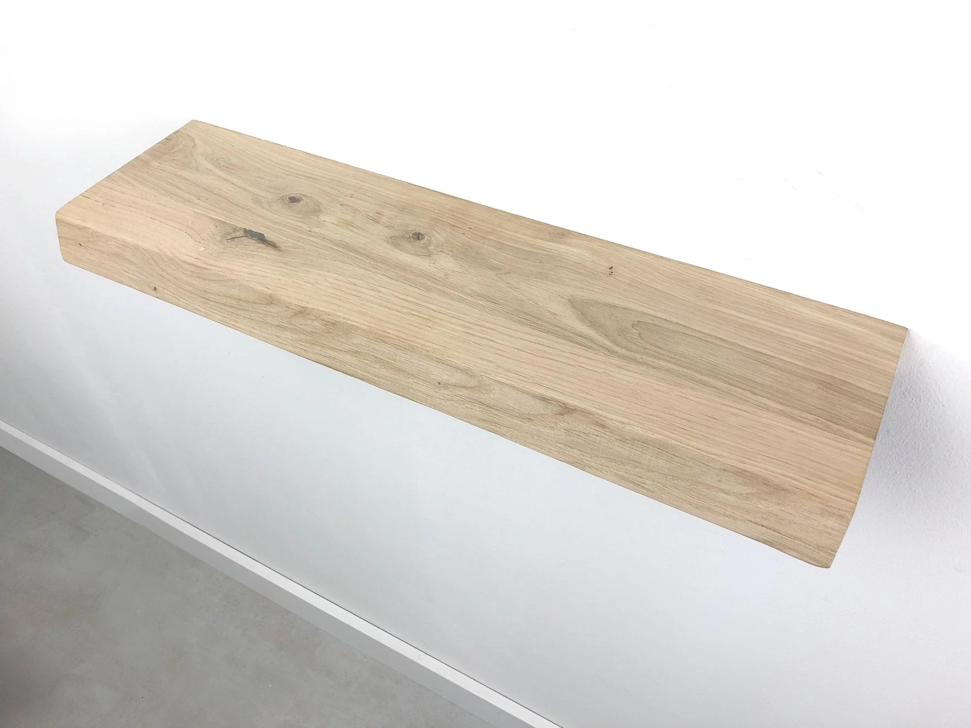 Woodbrothers Zwevende wandplank eiken boomstam 100x15cm - Image 3