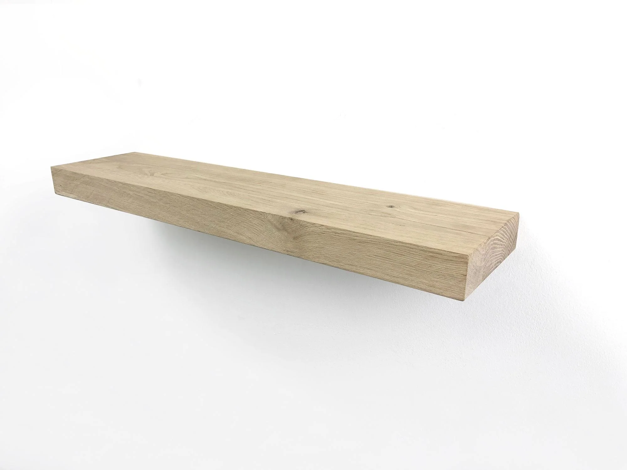Woodbrothers Zwevende wandplank eiken recht 100x15cm