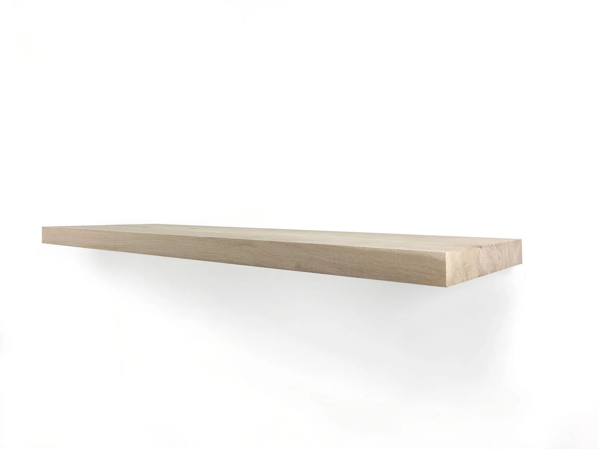 Woodbrothers Zwevende wandplank eiken recht 100x30cm