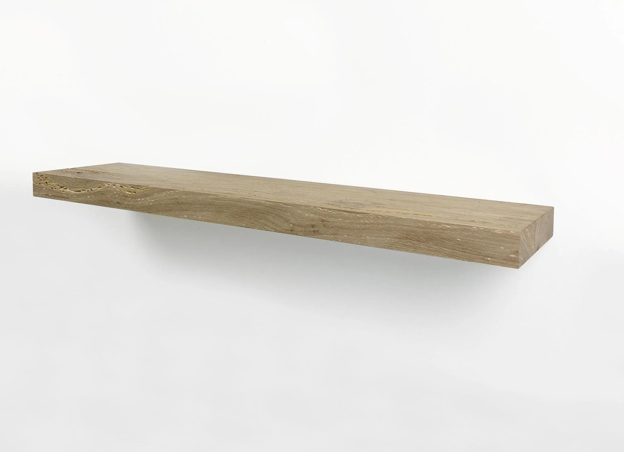 Woodbrothers Zwevende wandplank oud eiken recht 80x20cm