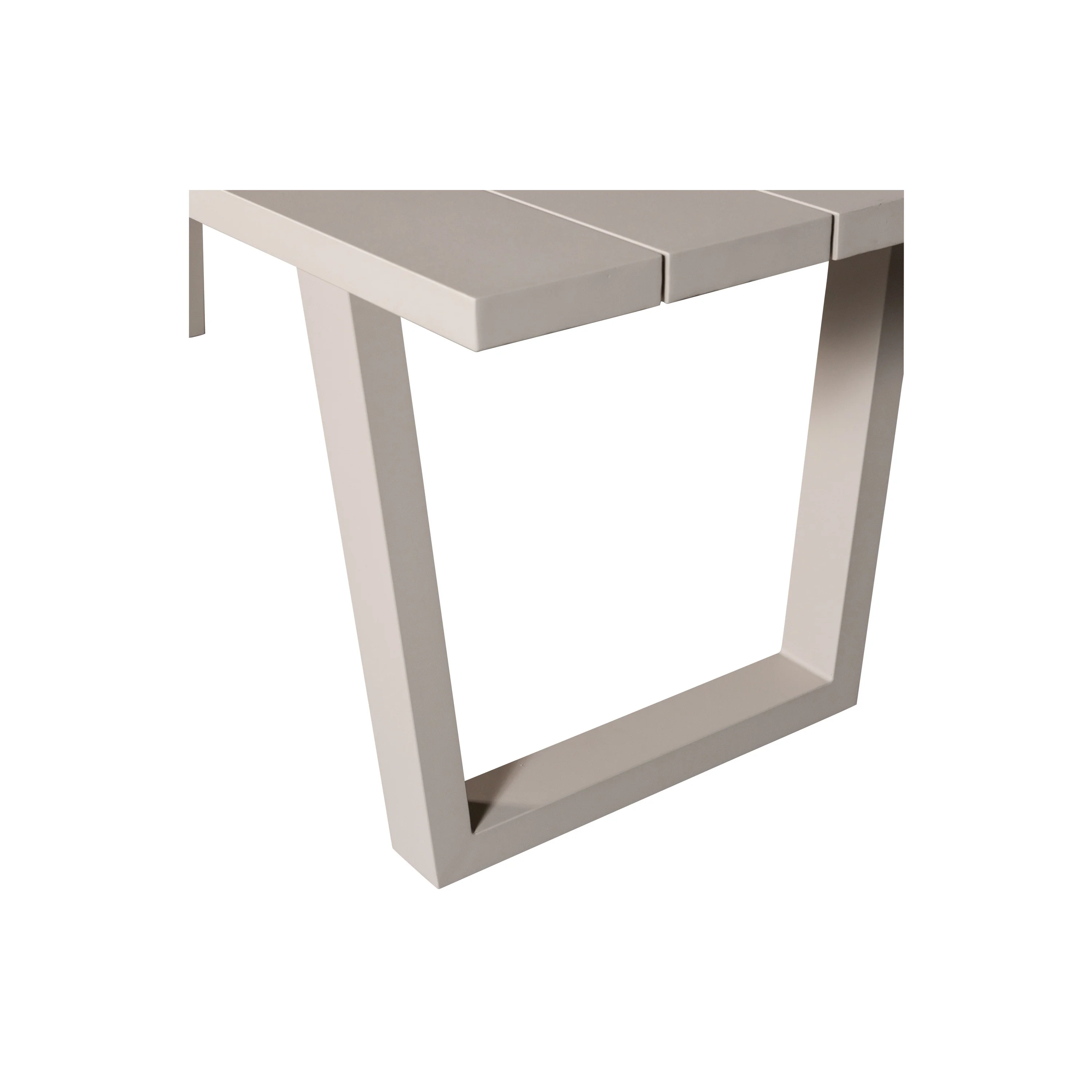 WOOOD Eettafel Bear - Aluminium - Zand - 75x240x87 - Image 4