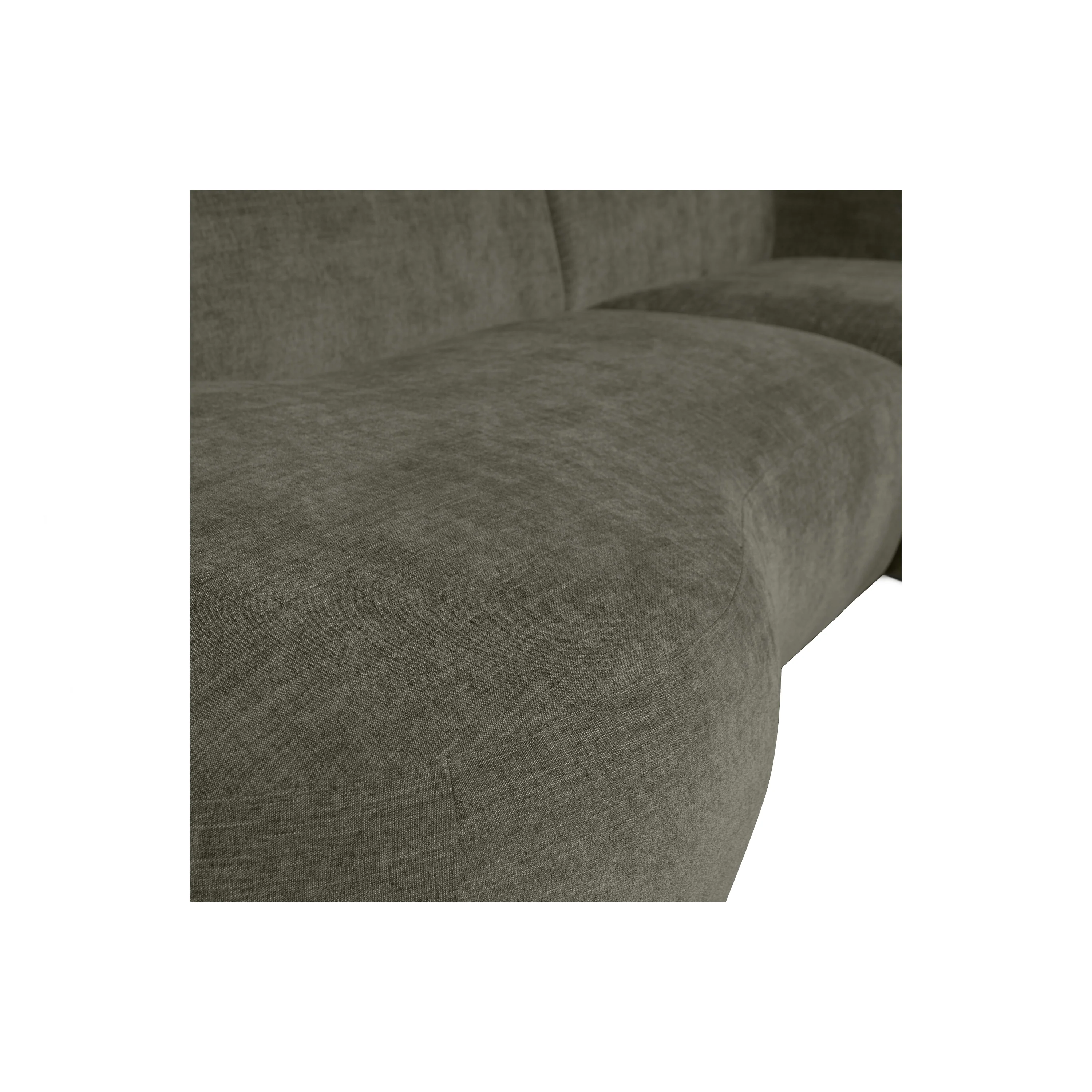 WOOOD Polly Chaise Longue Recjts - Polyester - Warm Groen - 71x258x150 - Image 2