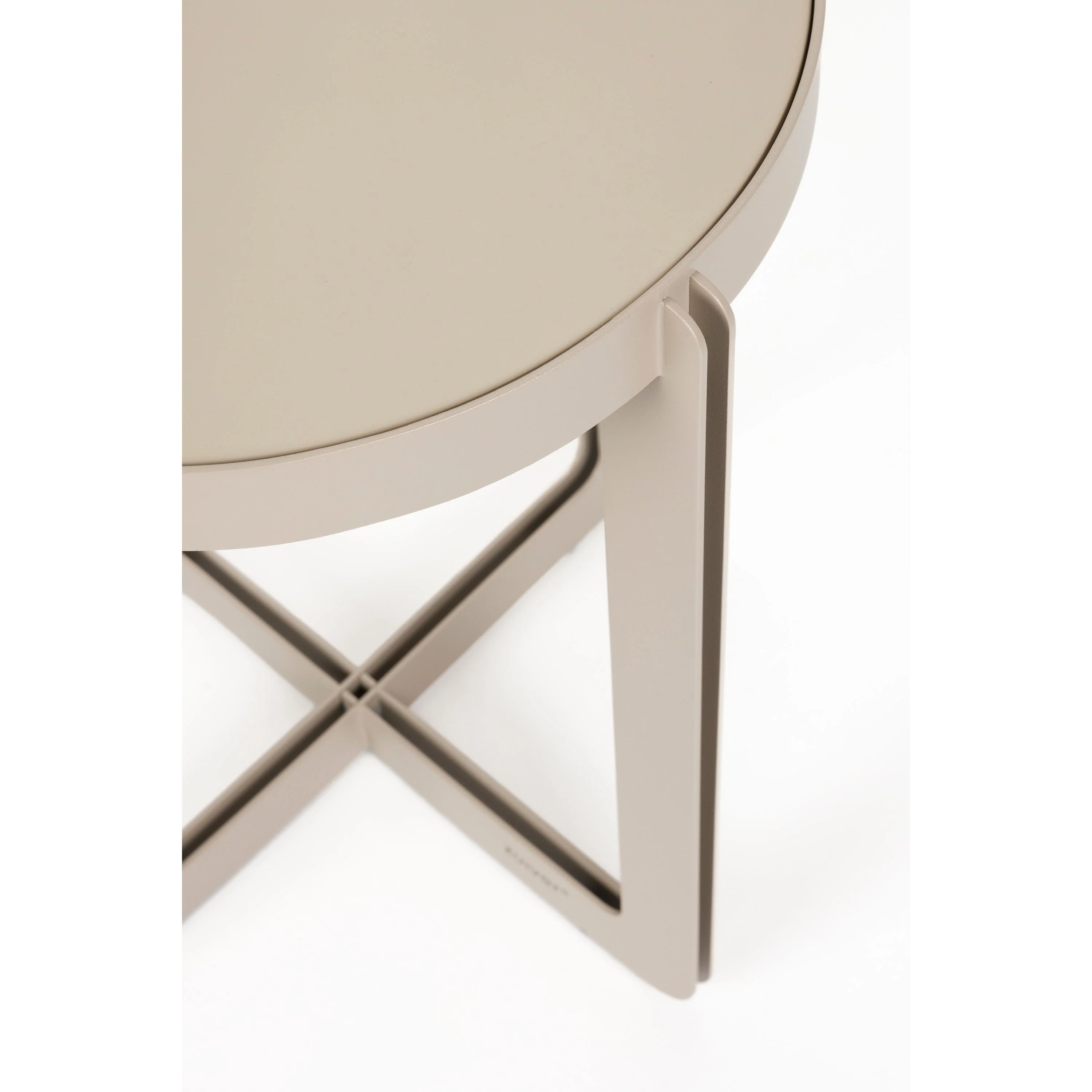Zuiver Centre Bijzettafel Rond 42,5 cm Beige - Image 5