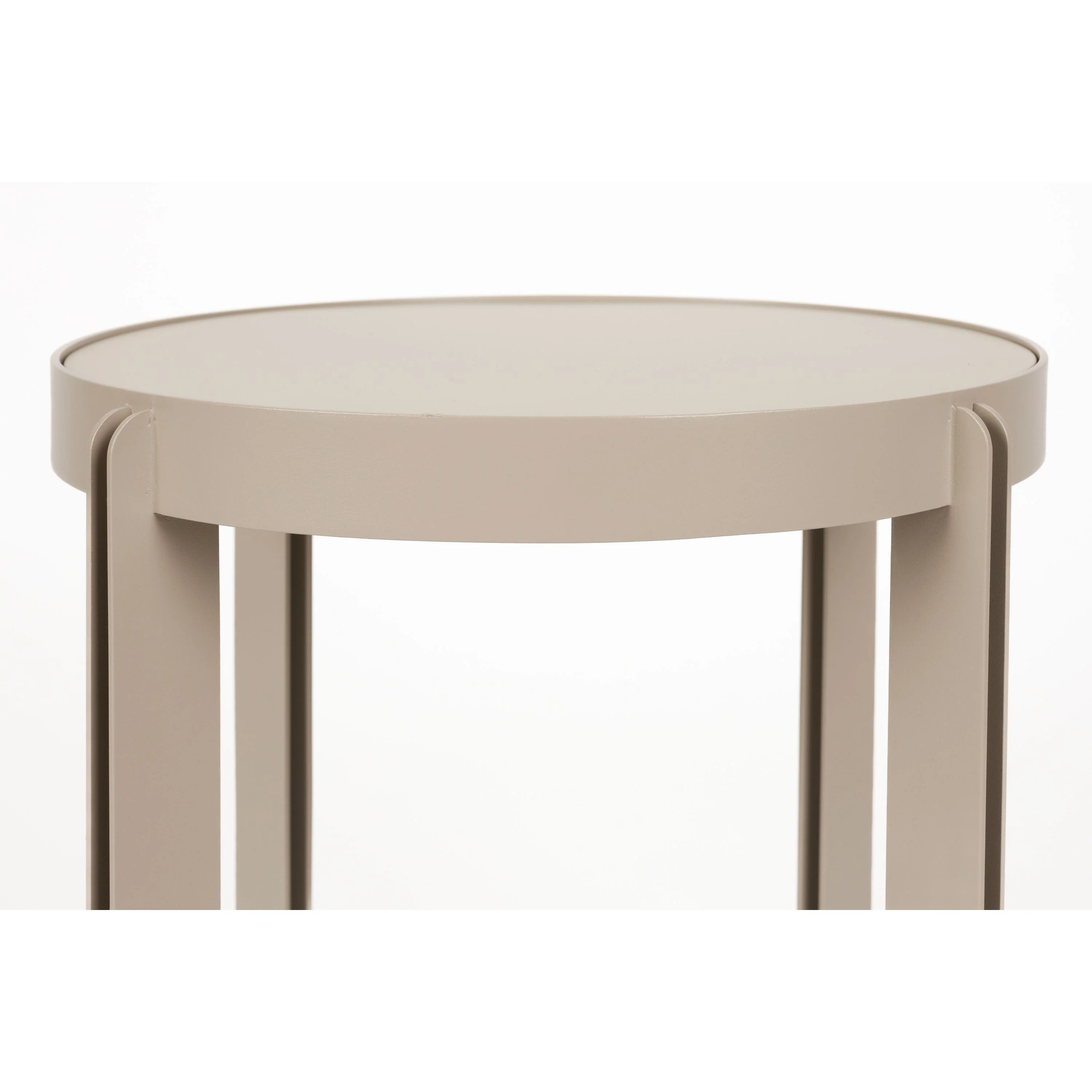 Zuiver Centre Bijzettafel Rond 42,5 cm Beige - Image 6