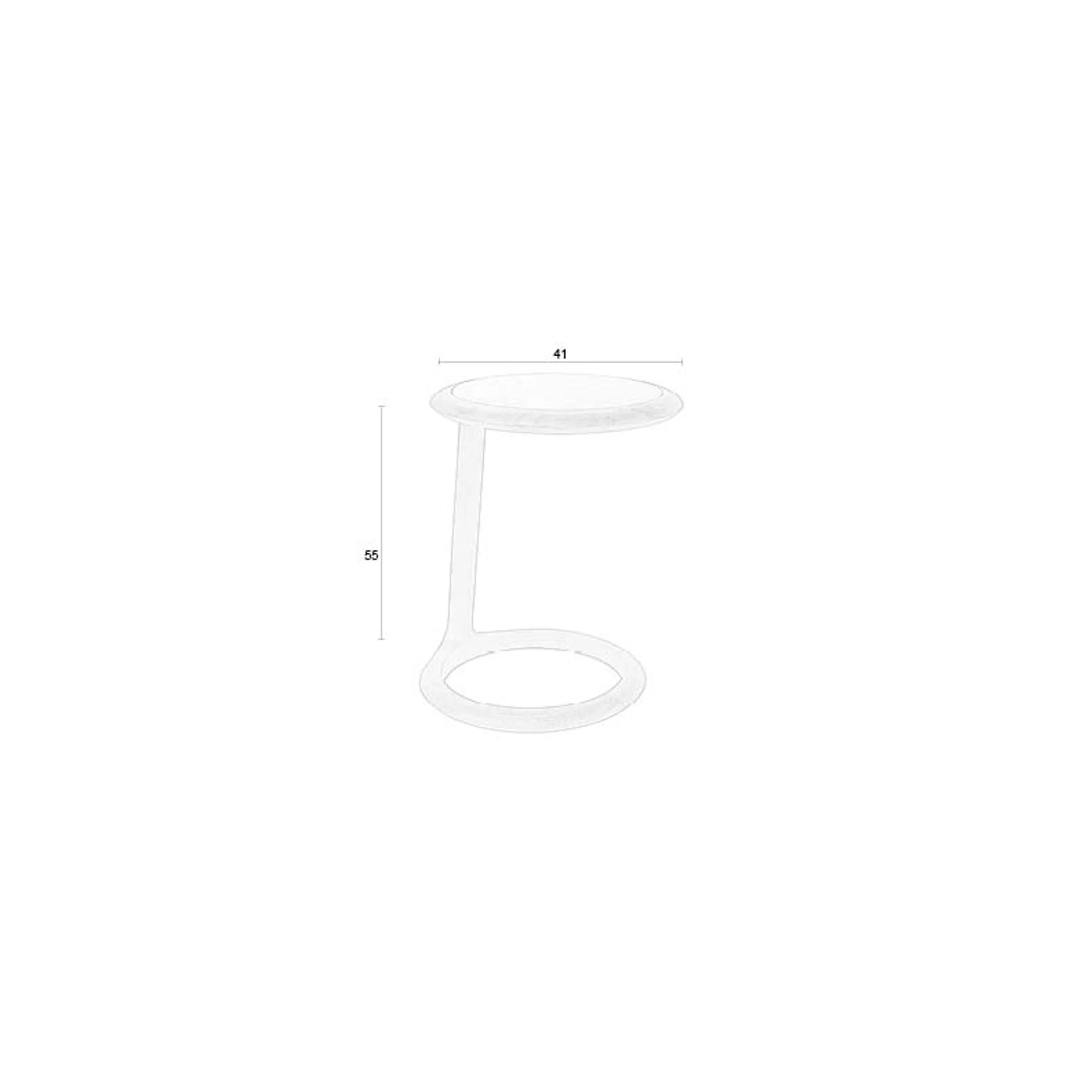 Zuiver Doppio Bijzettafel Rond Bruin - Image 8