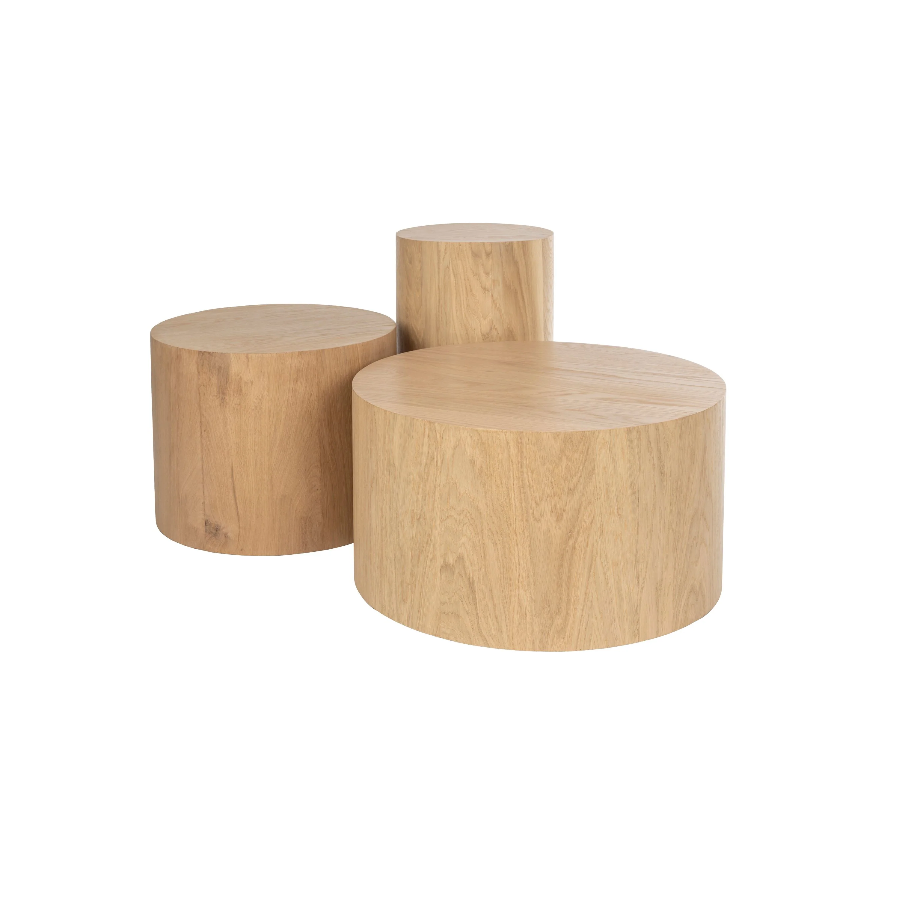 Zuiver Silo Bijzettafel| Pilaar 32 cm Hout Naturel - Image 6